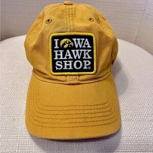 Iowa Hawkeyes Hat Cap Strap Back Yellow Black College Football Dad Hat Mens